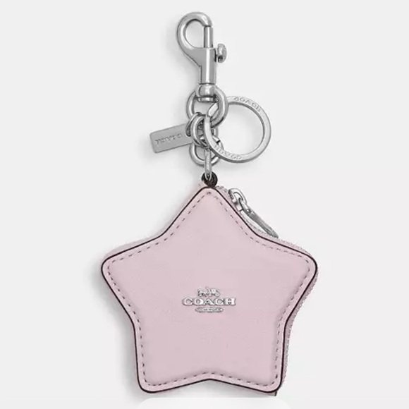 Coach Accessories - Coach Pearlized Leather Keychain Bag Charm